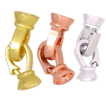 

DIY Jewelry Handemade For Women Pearl Necklace Bracelet Clasp Hook Claw Buckle With Ring Connector Jewelry Making Findings