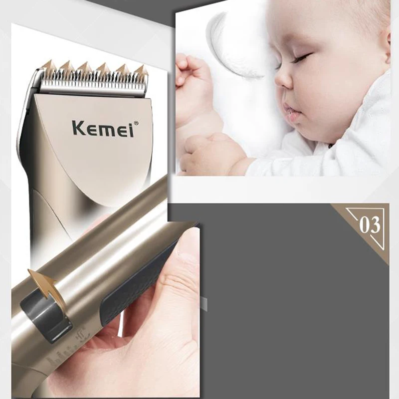 Kemei Km-1627 высокое качество стрижки волос бритва аккумуляторная машинка для стрижки волос Бритва штепсельная вилка европейского стандарта