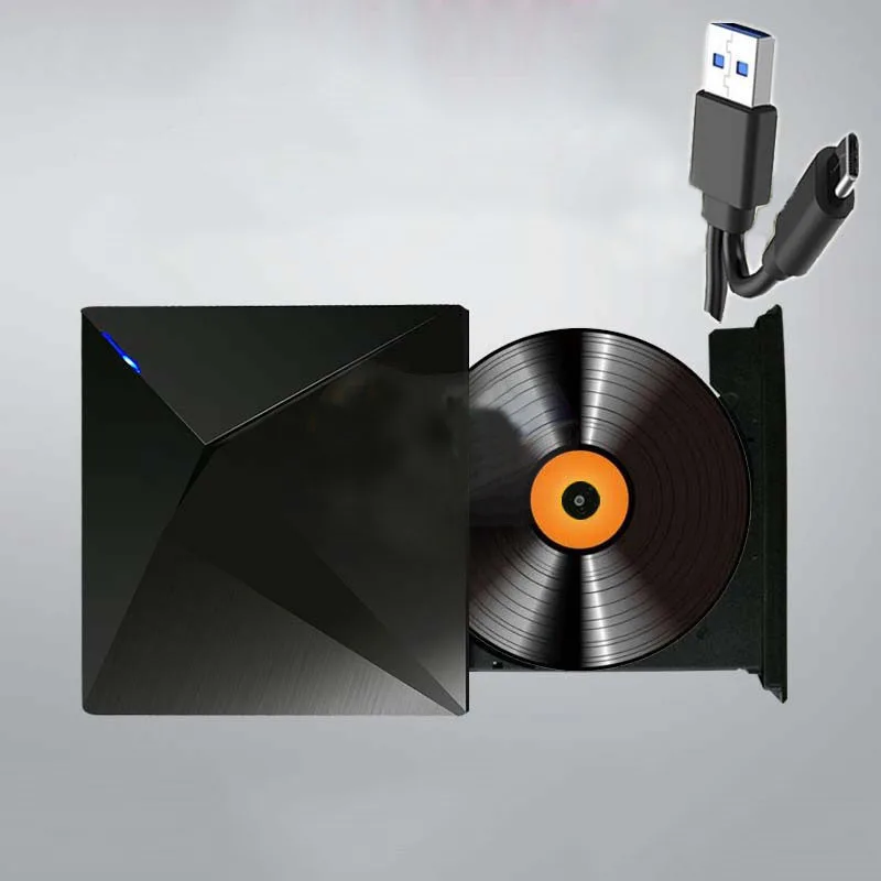 

TypeC USB External blu ray Optical Drive Portable ultra-thin DVD-RW discs cd rom Writer Player For Laptop Notebook PC Computer