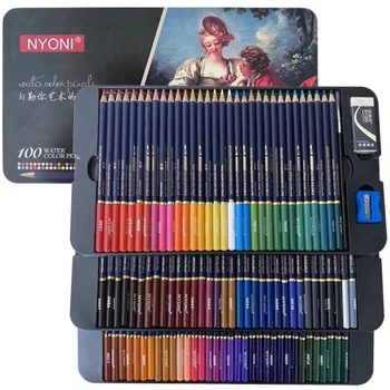 

NYONI 100 Color Pencil Art Professional Color Pencil Artist Crayon Sketch Pencil
