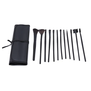 

Natural 12PCS Eye Shadow Blending Eyeliner Eyelash Eyebrow Make up Brushes Professional Eyeshadow Brush
