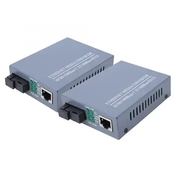 

HTB-GS-03AB Gigabit Fiber Transceivers + Single Mode Single Core Optical Converter US Plug 110~240V Optical Converter