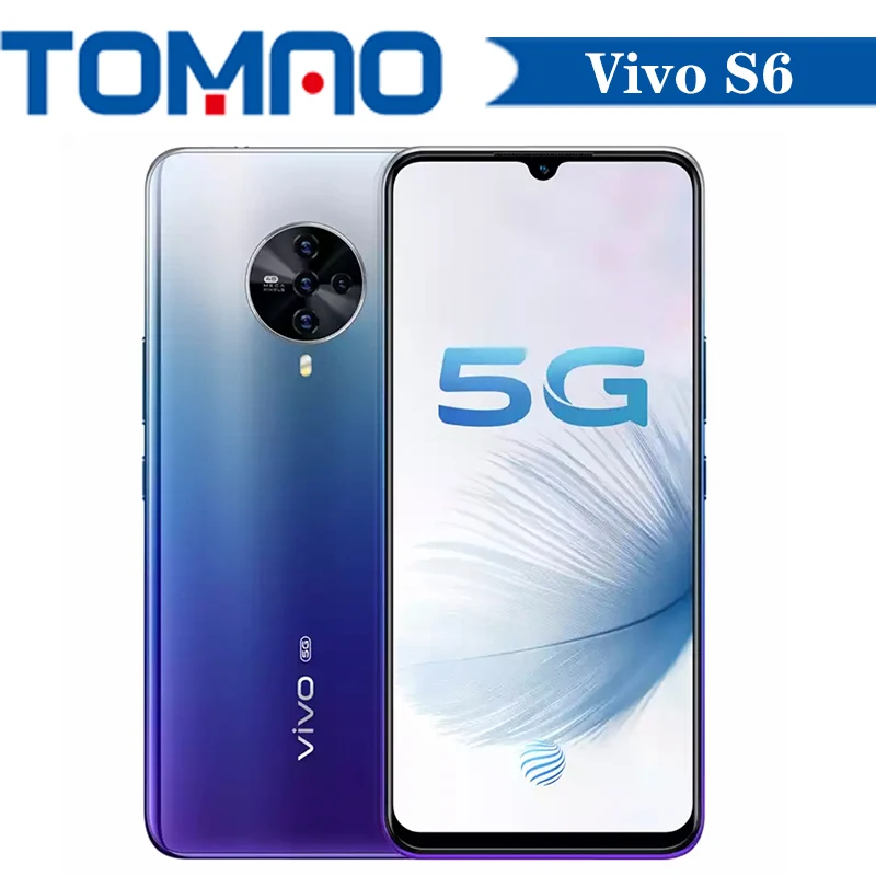 Смартфон Vivo S6 8 ГБ ОЗУ 128 Гб ПЗУ 256 Exynos 980 восемь ядер 500 мАч 48 МП 4 задних камеры 6 44
