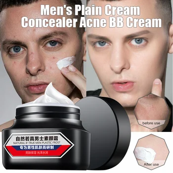 

Hot Whitening Cream for Men Eliminate Acne Blackhead Spots Hydrating Non-greasy Face Makeup t6