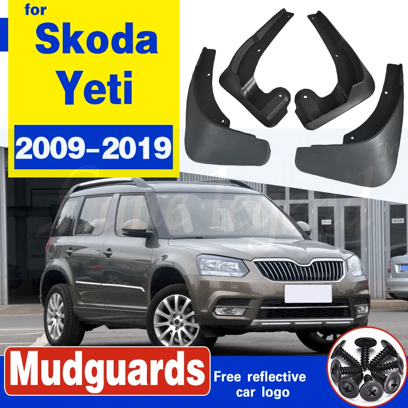 Набор литых автомобильных брызговиков для Skoda Yeti Outdoor 2009 2019 брызговики