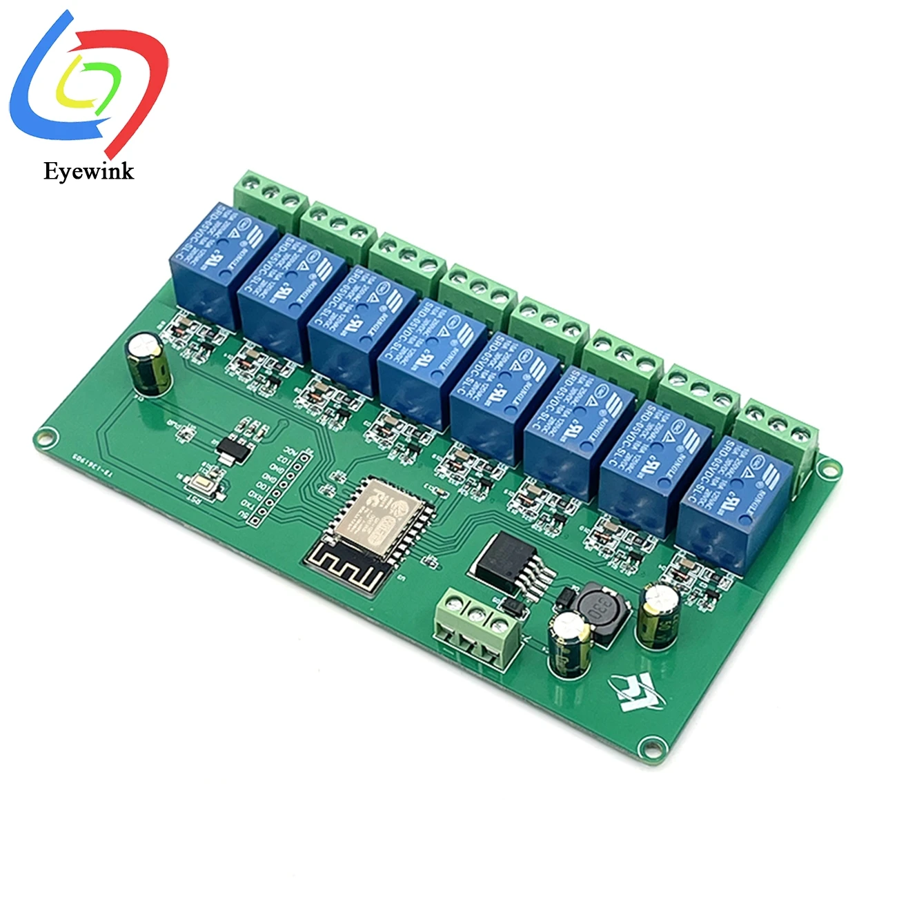 ESP8266 Wi-Fi 8-канальный релейный модуль esp-12f макетная плата источник питания 5 В/7-28 в |