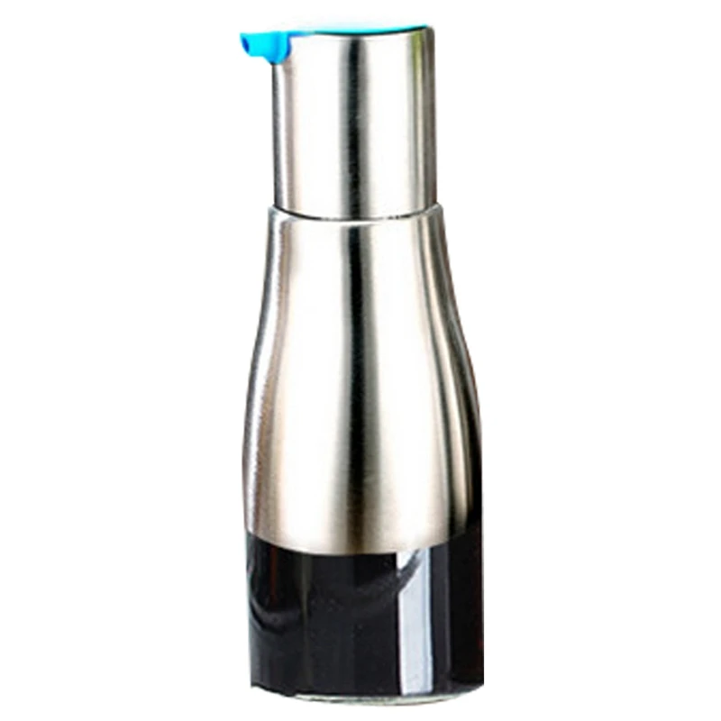 BL Kitchen Glass Oil Bottle Stainless Steel Leak-proof Soy Sauce Vinegar Cruet Storage Dispenser Useful Kitchen Tools - Цвет: BL