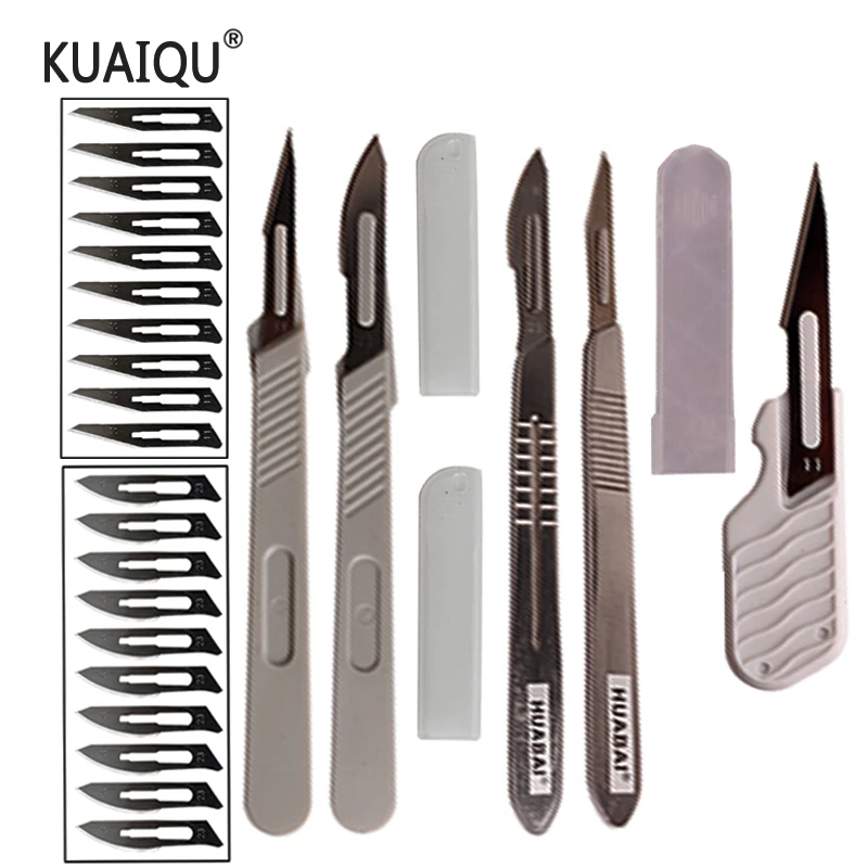 11 23 Scalpel Set Carbon Steel Blades Surgical Knife Blades Carving Sculpting Handle Multi Function Scalpel Knife Tool Scalpel Knifesurgical Scalpel Aliexpress