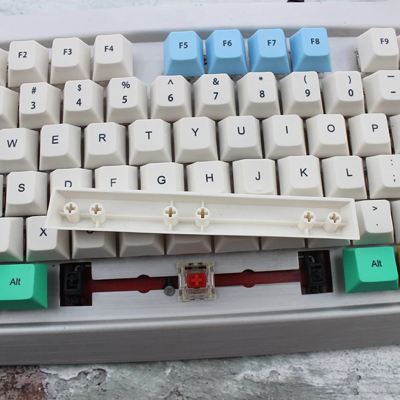 Вишневый профиль 108 ключ толстый pbt keycap Dye sub черный шрифт колпачки для механической клавиатуры белый синий красный желтый зеленый цвет