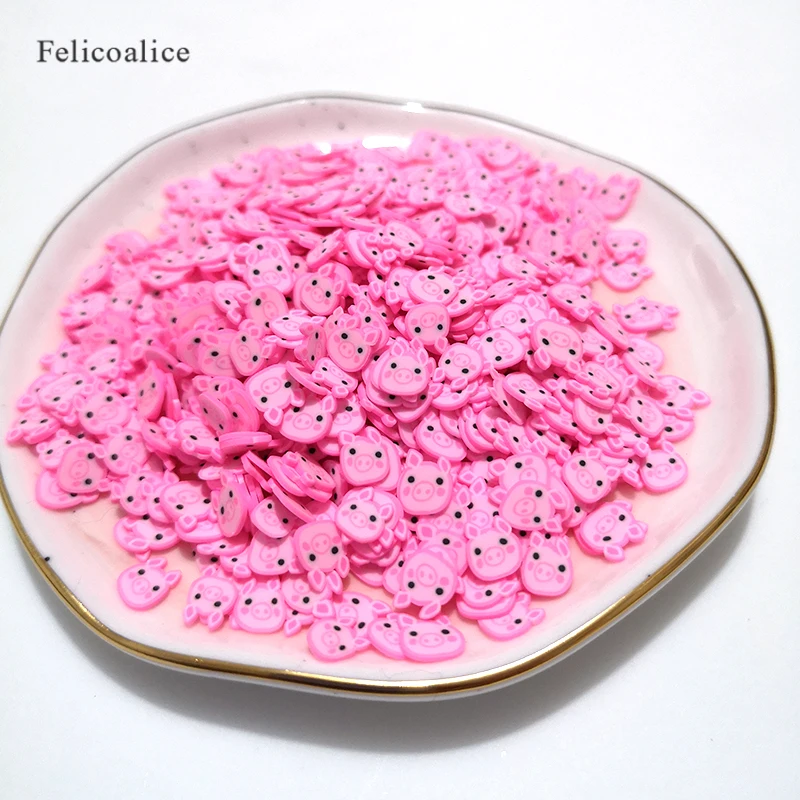 g Bag Pig Slices Slime Additives Soft Slices For Nail Art Beauty Decor Slime Filler Supplies Charms Accessories Toys Modeling Clay Aliexpress