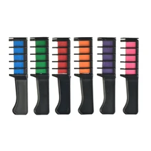 10 шт. профессиональная 6 цветов Мини краска для волос мелки расческа временные мелки для волос многоцветная краска для волос уход за волосами Инструменты для укладки