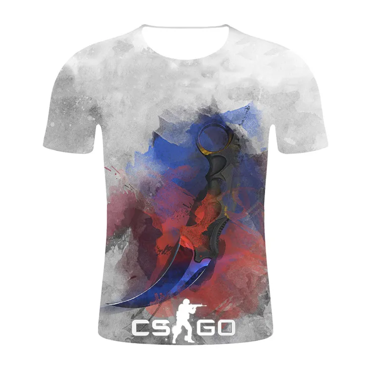 Серый Новинка! Футболка для геймеров "Counter Strike", "Global offension", "CS GO", "CSGO", 3D, Мужская футболка, высокое качество, брендовая одежда, забавная футболка, Мужская футболка - Цвет: Серый