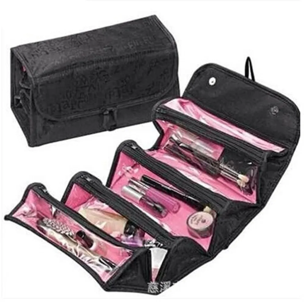 

Useful Traveling Hanging Cosmetic Bag Women Zipper Case Letter Make Up Makeup Bags Necessaries Storage Organizer Toilet Bag