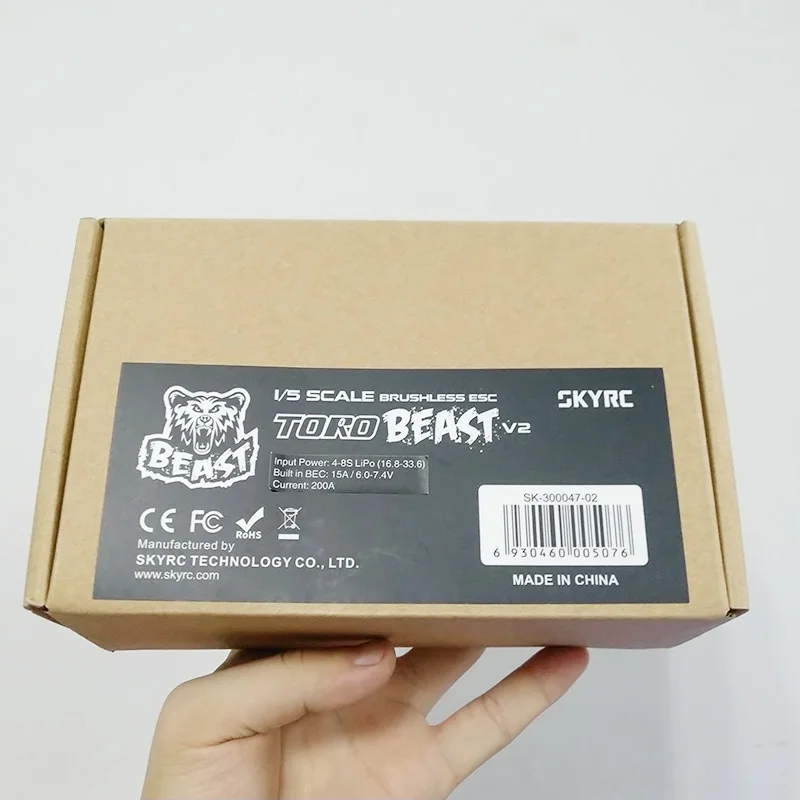 SKYRC Toro Beast V2 200A бесщеточный ESC RC автомобиль с 6 в 7,4 В 15A BEC выход для 1/5 внедорожника на дороге 10 лошадей запрограммирован