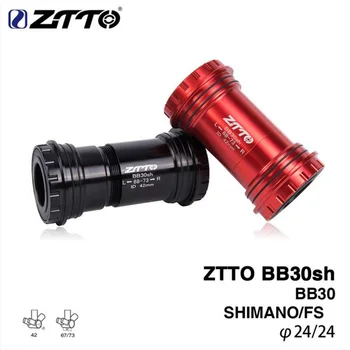 

ZTTO BB30sh BB30 24 Adapter bicycle Press Fit Bottom Brackets Axle For MTB Road bike Parts Prowheel 24mm Crankset chainset
