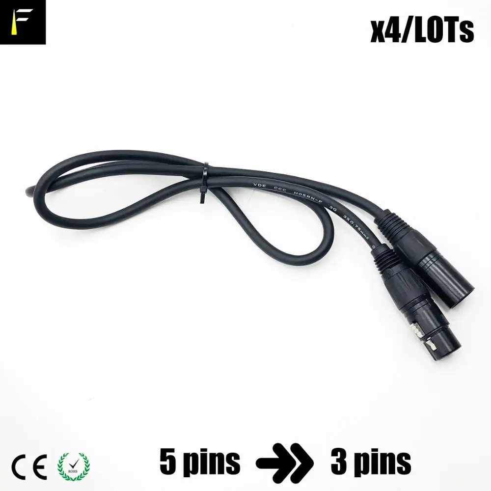 Сценический светильник звуковой кабель Dmx512 3 контактный и 5 3XLR до 5XLR 2в1 консольный