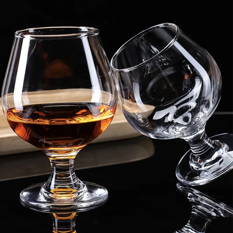 2Pcs European Wine Glass XO Whiskey Red Wine Cocktail Brandy Beer Vodka Margaret Goblet Big Belly Cup Cognac Glass Bar Drinkware