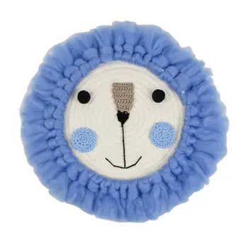 

Sheep/Lion Hanging Decorations Handmade Cotton Thread Weaving Animal Head Ornament Kids Room Wall Home Accessory