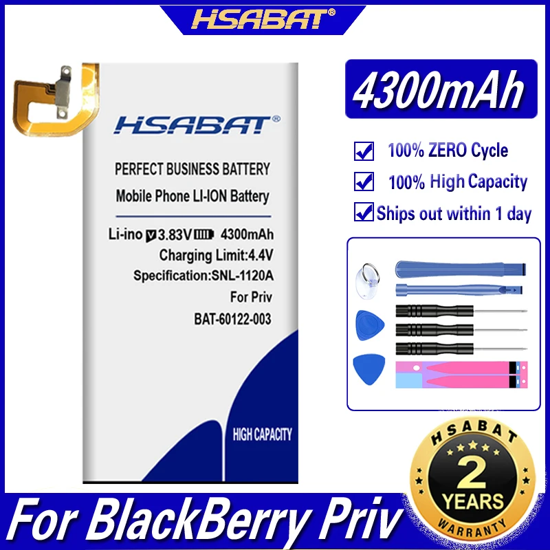 Аккумулятор HSABAT 4300mAh BAT 60122 003 для BlackBerry Priv|Аккумуляторы мобильных телефонов| |