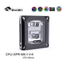 Bykski – bloc de refroidissement à eau pour processeur INTEL LGA1150, CPU XPR MK I V4, 1151, 1155, 1156, 1200, 1700, 2011, 2066, noir, RGB AURA