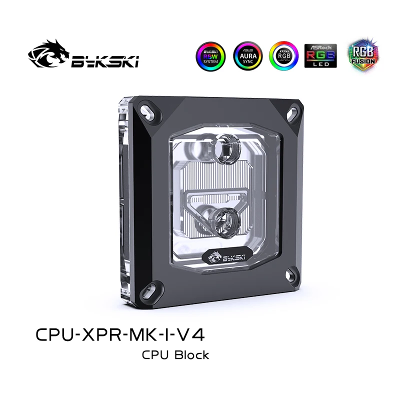 Bykski-cpu Bloco de Refrigeração a Água Cpu-xpr-mk-i-v4 para Intel Lga1150 1151 1155 1156 1200 17002011 2066 Radiador Preto Rgb Aura