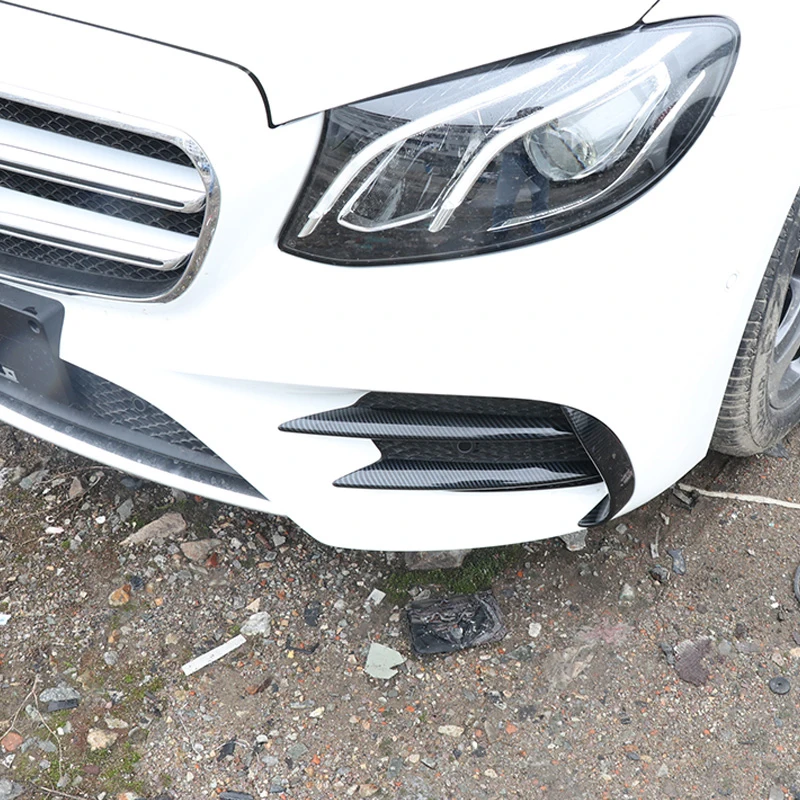 Автомобильная наклейка из углеродного волокна для Mercedes W213 передний бампер