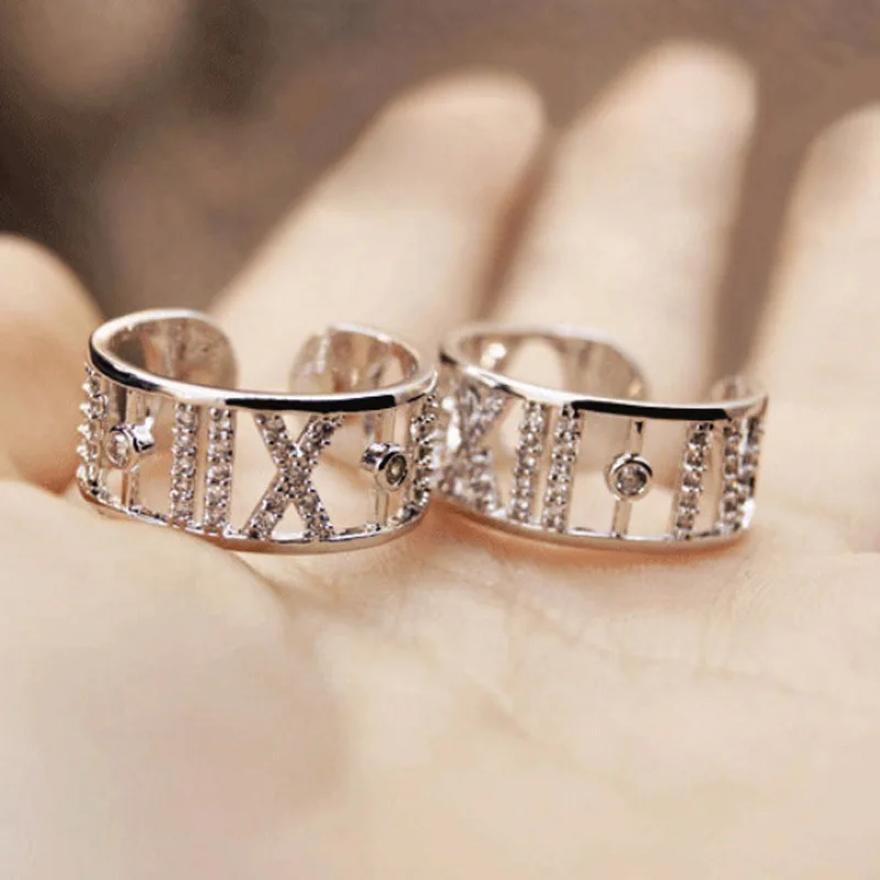 Customized Name Rings Cuff Name Ring DIY Letter Alphabet Open Letter Rings Adjustable Finger Name Ring Jewelry Birthday Gifts