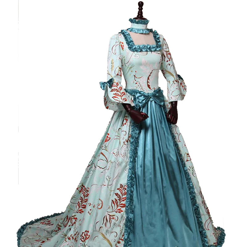 Женская готическая одежда цвета шампанского викторианское платье викторианская эпоха атласные длинные платья