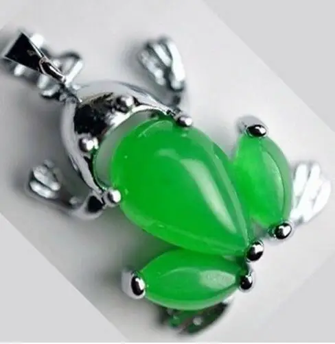 Full Of Green Jade Malay Luck Ms Frog Pendant Shape Lady S Beautiful Pendant Jewelry Diy Accessories Wholesale Free Chain Charms Aliexpress