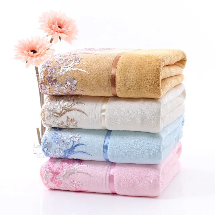 

Strong Water-Absorbing Not Shed Nanometer Microfiber Bath Towel Four Seasons European Style than Cotton Bath Towel Good Lace App