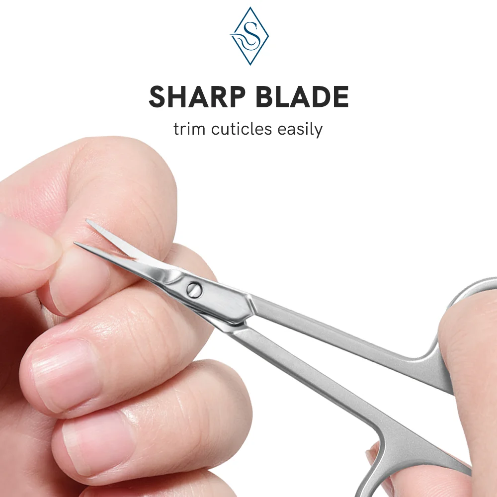 Miss Sally Cuticle Scissors Nail Manicure Scissors Cuticle Clippers Trimmer Dead Skin Remover Stainless Steel Cutters