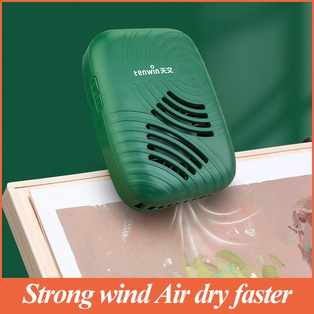 Color Paint Air Dryer Mini Portable For Art Test Drawing Blow Watercolor  Quick Dry