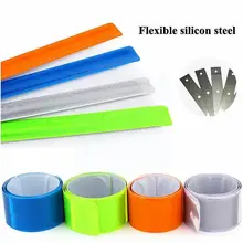 

1pc Reflective Night Safety Slap Wrap Band Ankle Leg Wrist Arm Jogging Cycling N2y9