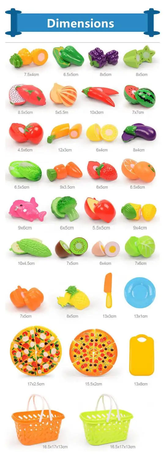 Children Pretend Role Play House Toy Cutting Fruit Plastic Vegetables Food Kitchen Baby Classic Kids Educational Toys 10pcs/lot