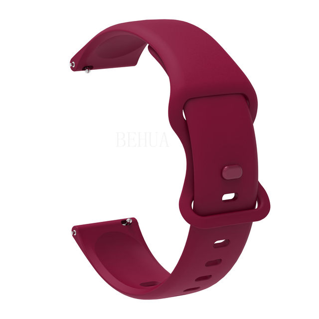 22mm Silicone WatchBand For Haylou RS3 LS04 / RT LS05S Strap Smart Wristband Bracelet For Haylou Solar LS02 Band WristStrap