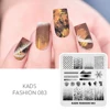 Nail Art Stamping Plate Shading Brush strokes Gradients Image Printing Template Stainless Steel Nail Design Stamp Mold Tools 1