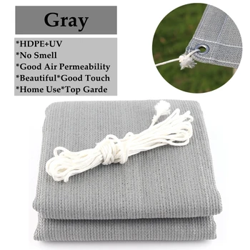 

Gray Shading Nets Anti-UV Home Villa Hotel Balcony Safty Fence Terrace Balcony Net Privacy Safety Nets Sails Plants Care Covers