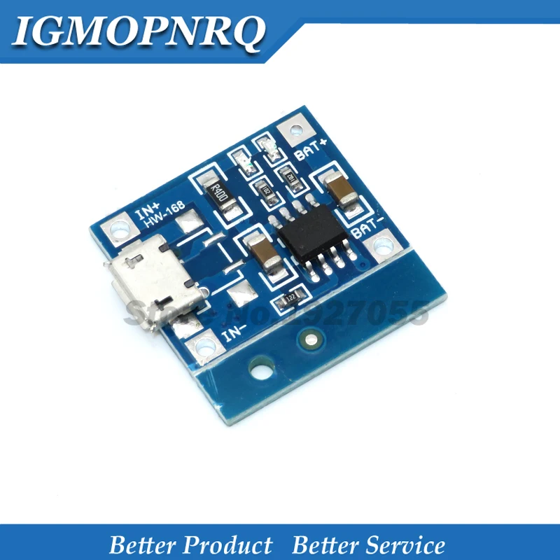 10 шт./лот 5V 1A Micro USB 18650 литиевая батарея зарядная плата модуль зарядного