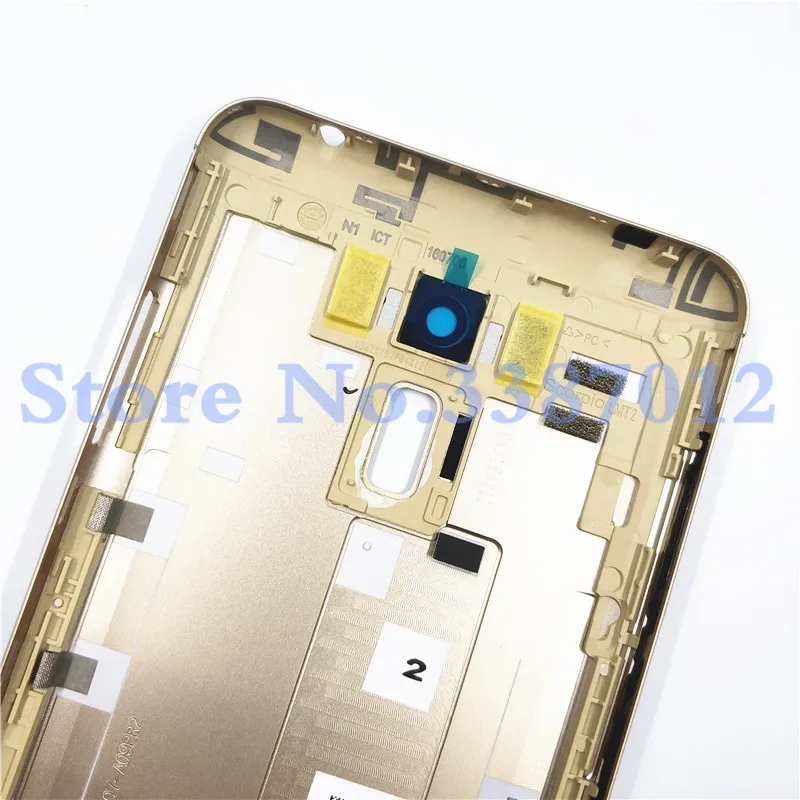 10 шт./лот задний корпус для ASUS Zenfone 3 Laser ZC551KL задняя крышка батарейного отсека с боковой кнопкой+ объектив камеры
