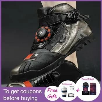 

2020 New Racing shoes Non-Locking Women Cycling Shoes Men's High Top Sport Shoes DC Shoes Motorcycle shoes