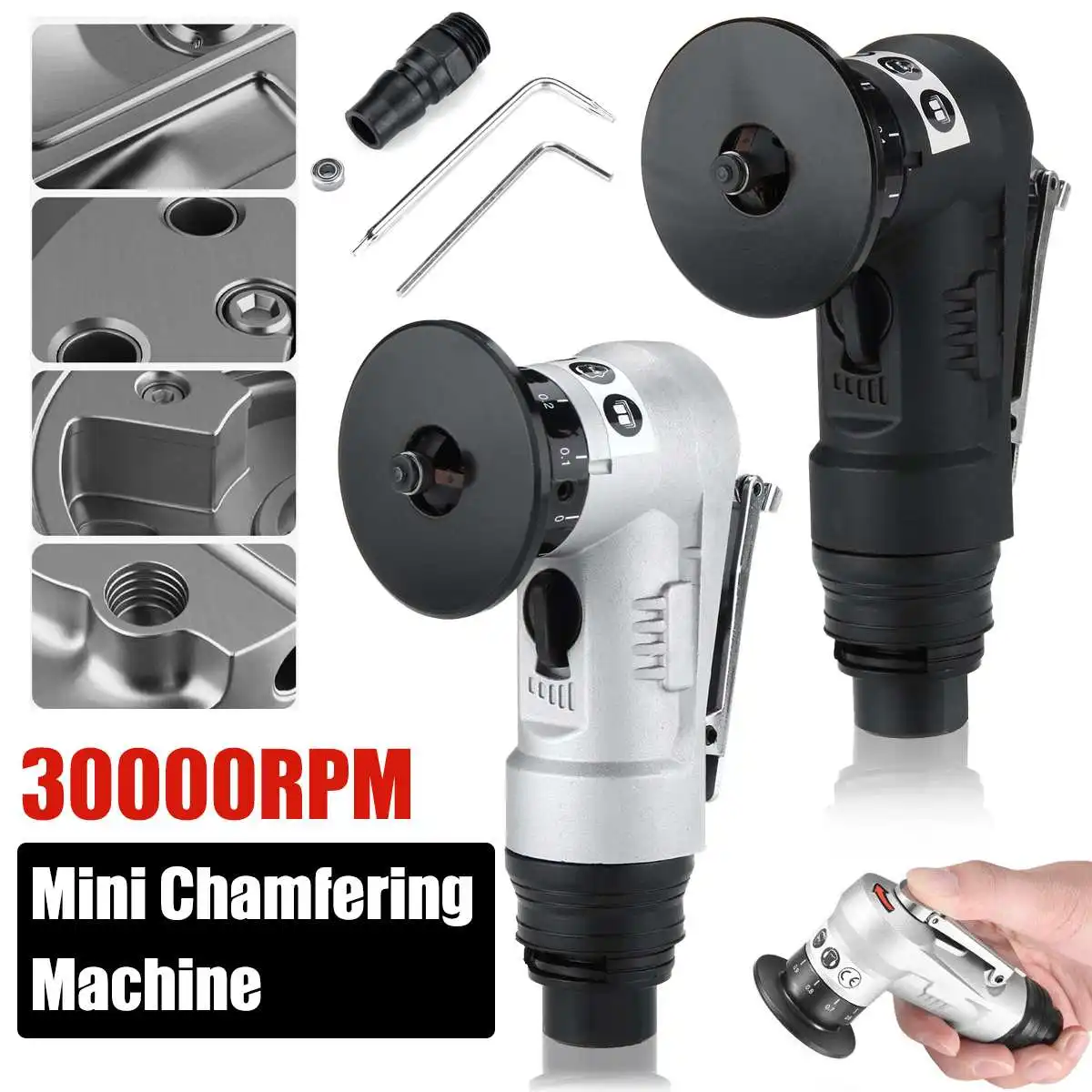 30000RPM Mini Pneumatic Chamfering Machine Handheld Trimming Tool For