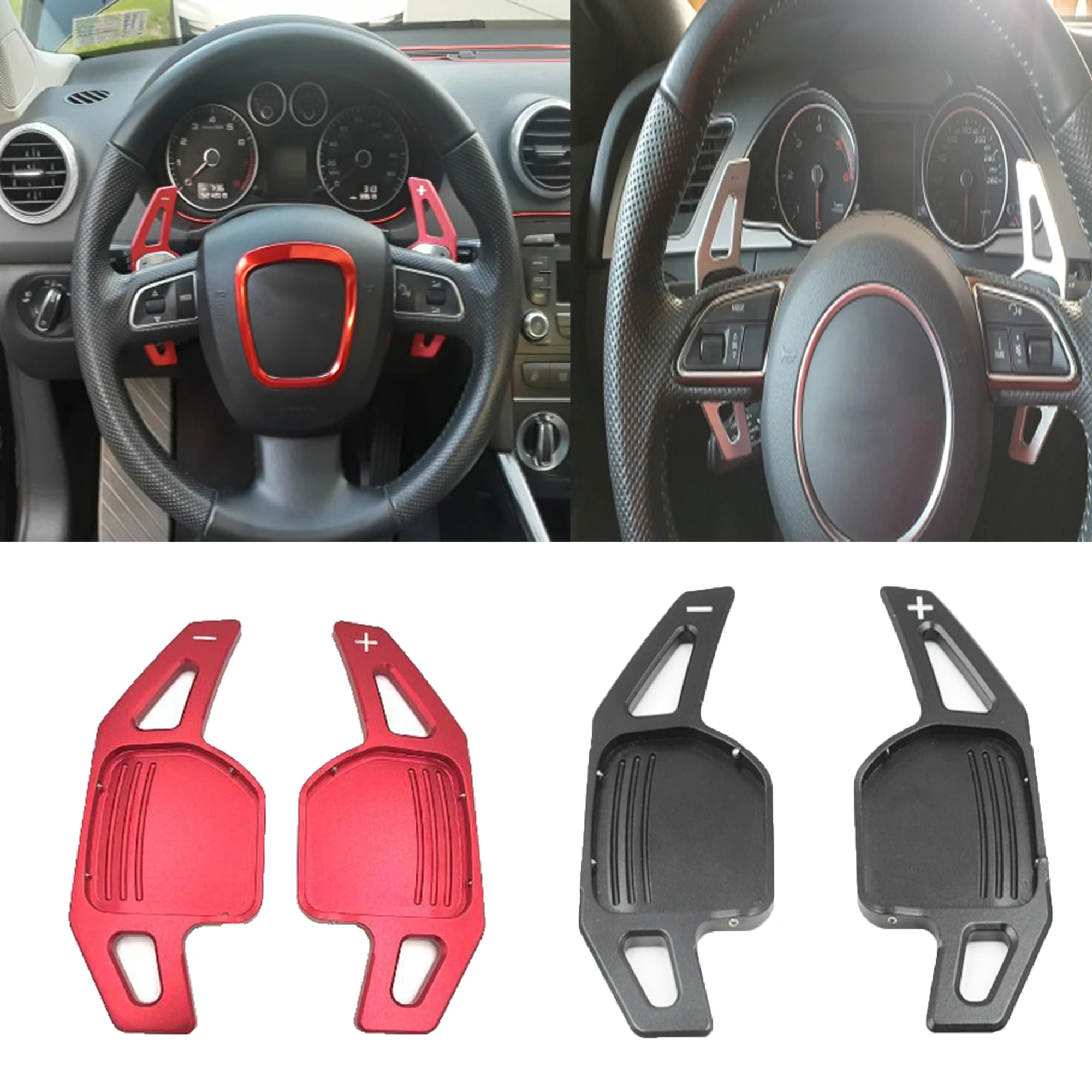 

Car Replacement For Audi A3 A4 A4L A5 A6 A7 A8 Q3 Q5 Q7 TT S3 R8 Car Steering Wheel Shift Paddle Shifter Extension