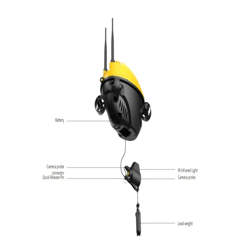 NEW Bait Boat Wireless Underwater Drone Fishing Boat 1080P HD Camera With GPS Point Positioning One-click Return FISH FINDER 5