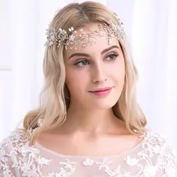 Кристалл свадебные женские головные уборы ручной работы свадебные повязки для волос аксессуары для волос со стразами твиг стиль TS160