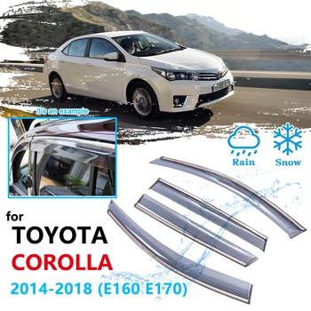 

Car Window Accessories for Toyota Corolla E160 E170 2014 2015 2016 2017 2018 Rain Guard Deflector Visor Awnings Shelters