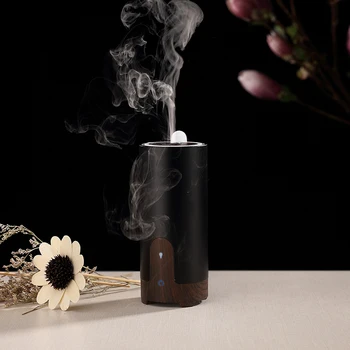 

Air Humidifier Aluminium Alloy Wood Grain Aromatherapy USB Humidifier Ultrasonic Car Humidifier Essential Oil Aroma Diffuser