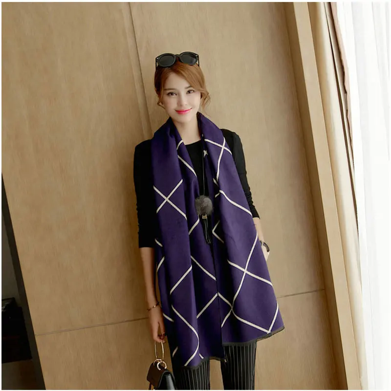 Новинка 2019 кашемировый шарф с геометрическим принтом мужской женский шаль шарфы