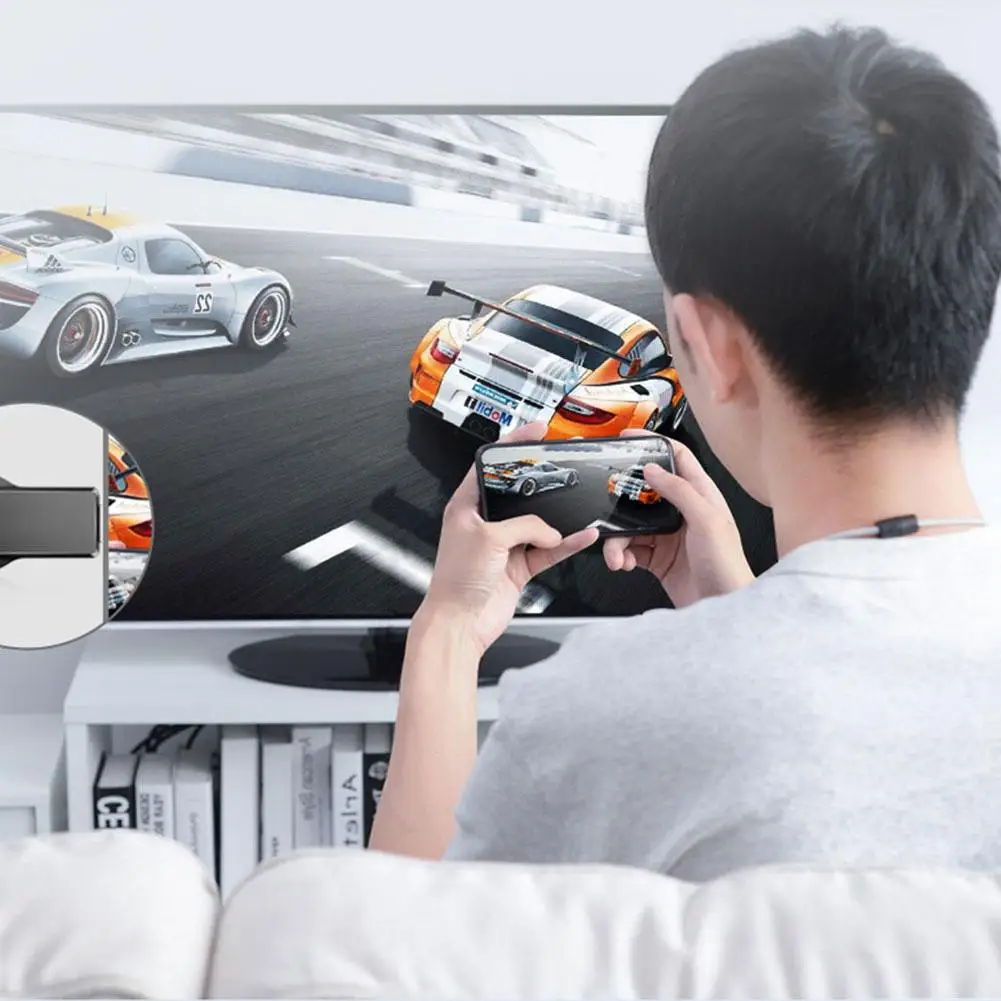Беспроводной HDMI медиаплеер для AnyCast M4 Plus Wi Fi 1080P дисплей донгл ресивер Android адаптер