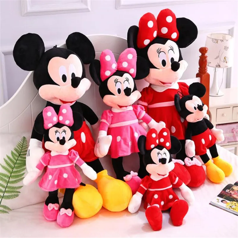

6 pcs 30cm Mickey Mouse Minnie Donald Duck Daisy Plush Toys Cute Goofy Dog Pluto Dog Stuffed Toys Children Gift