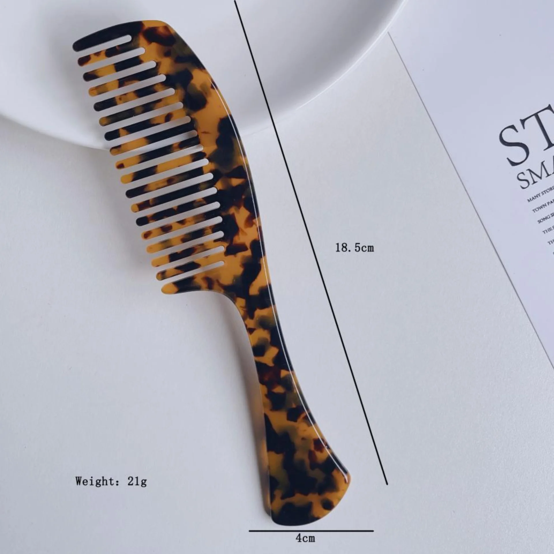 Acetate Plate Pointed Tail Hair Comb Marble Texture Stylist Anti-static  Hairdressing Close-tooth Comb Household Hairdressing - AliExpress